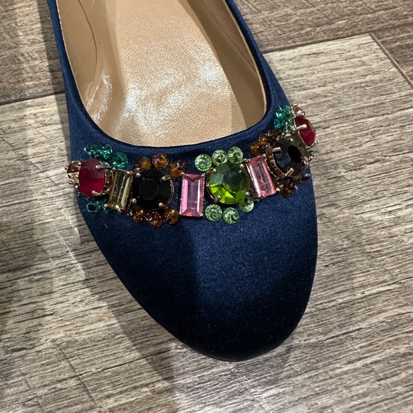 Talbots Blue Bejeweled Flats - Picture 3 of 5